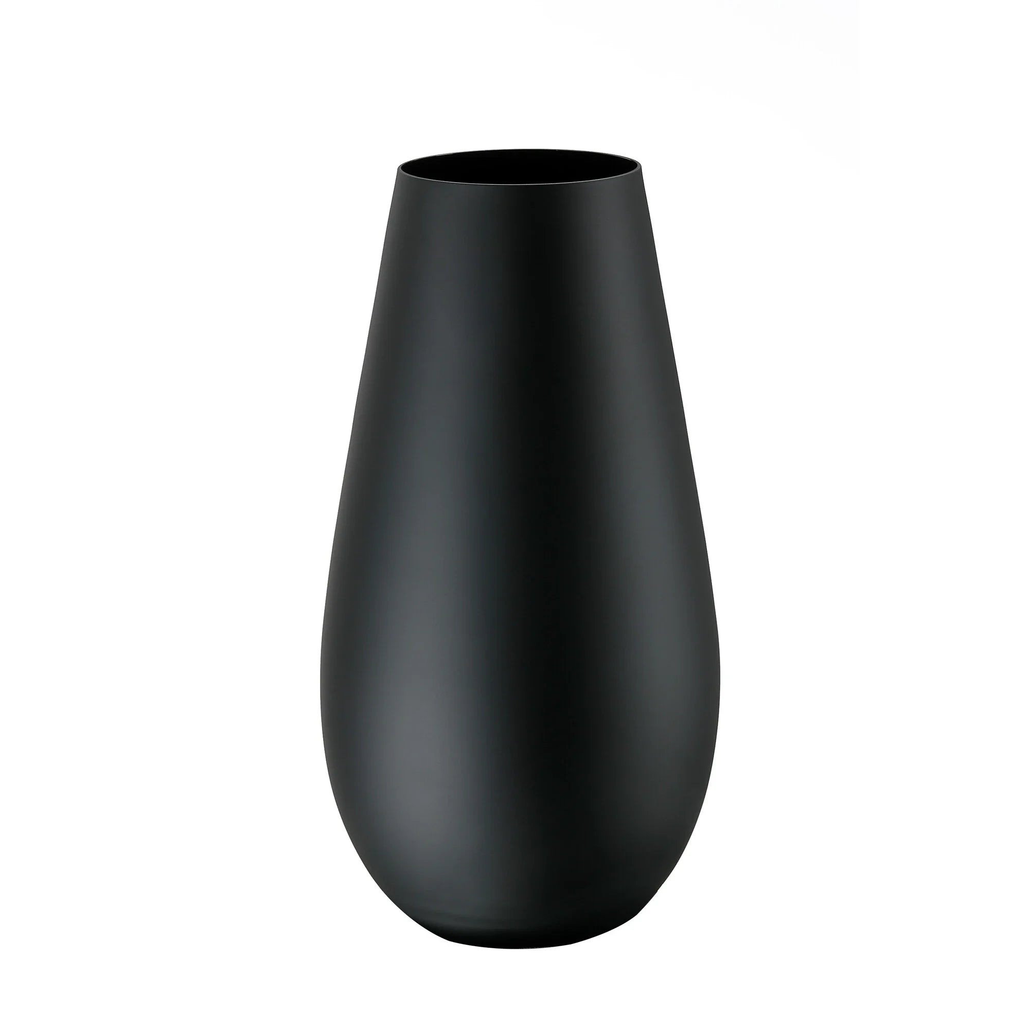 Moderne Glasvase in Schwarz (Höhe 24,5 cm)
