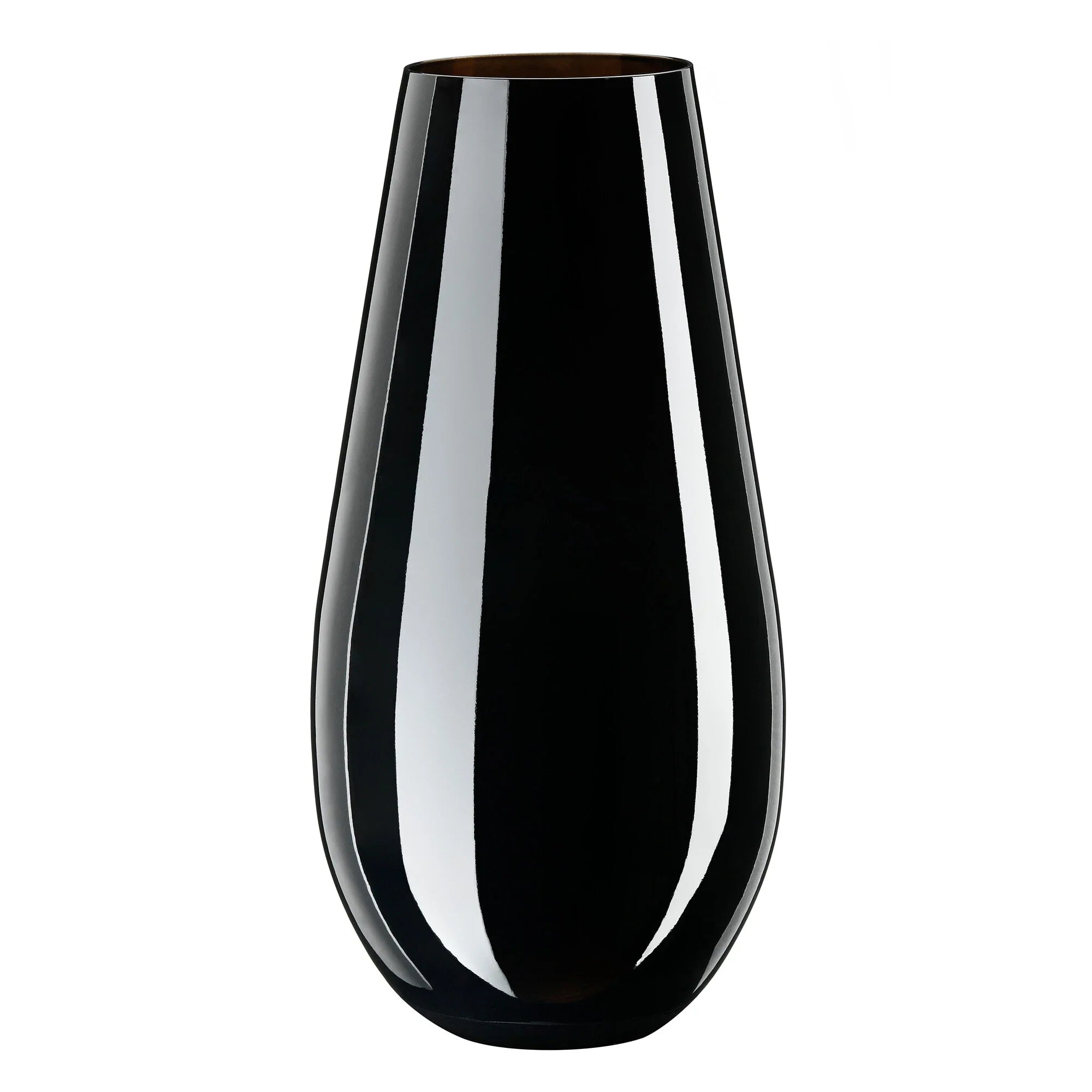 Große Glasvase in Schwarz (Höhe 30,5 cm)