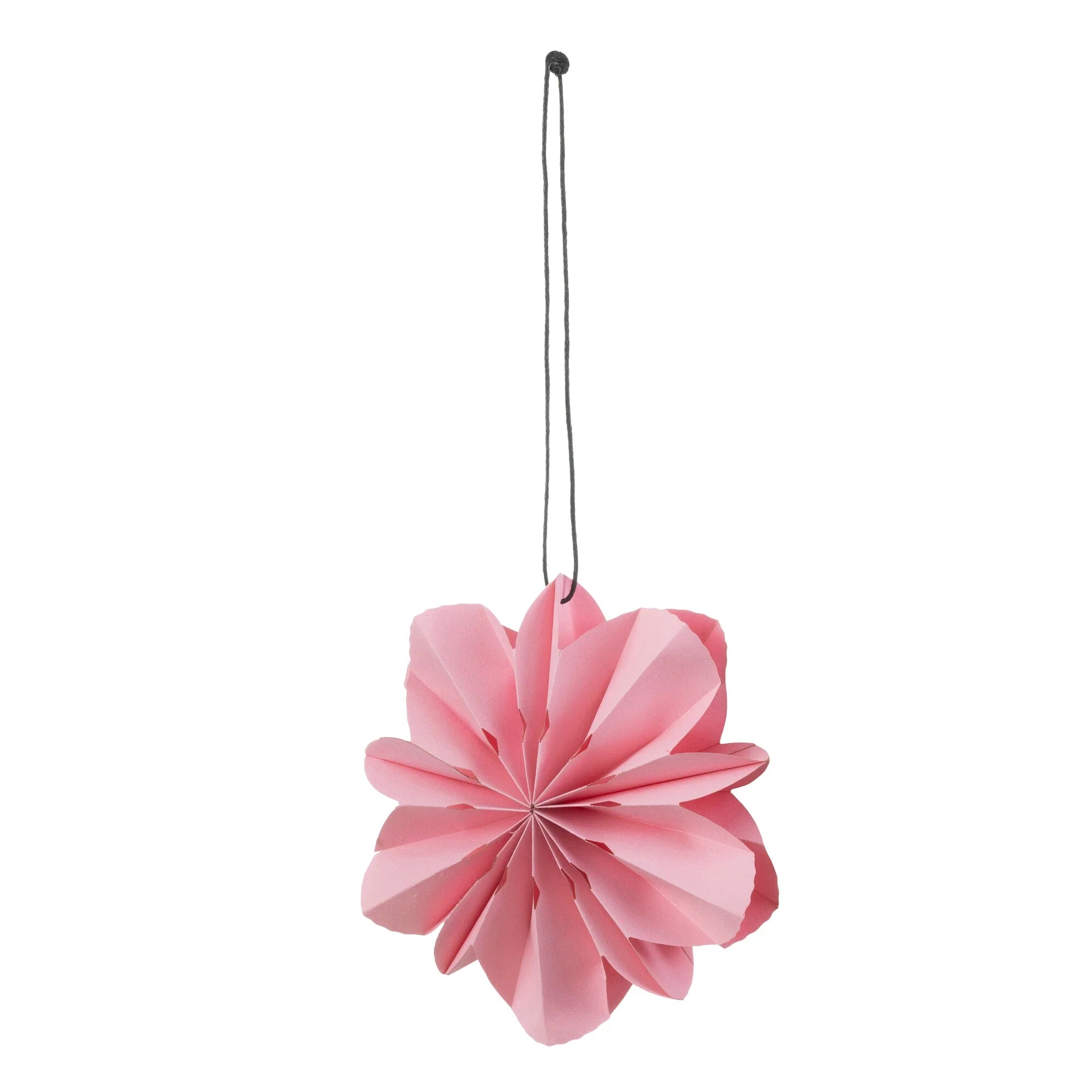 Papier-Blumenhänger in Hellrosa (12 cm, 2er-Set)
