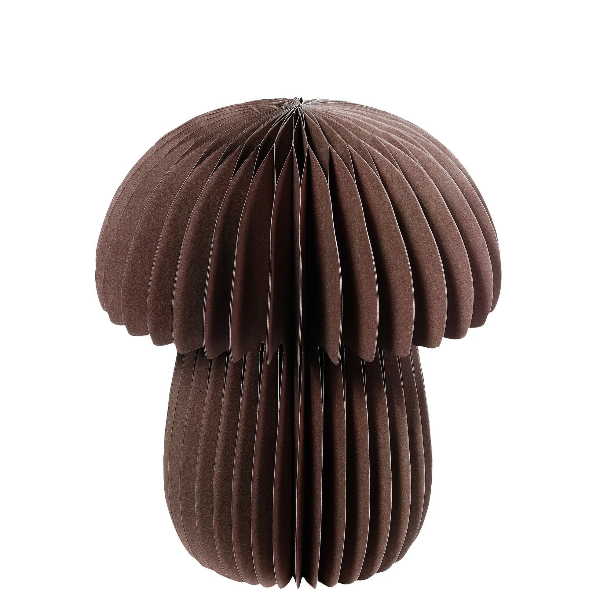 Decorative Paper Mushroom, Dark Brown , Paper, 30 cm