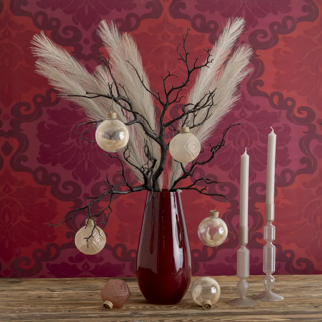 Premium Décor Set “Dark Rose M” – 9 pcs Complete Set in Cashmere, Alabaster and Soft Beige