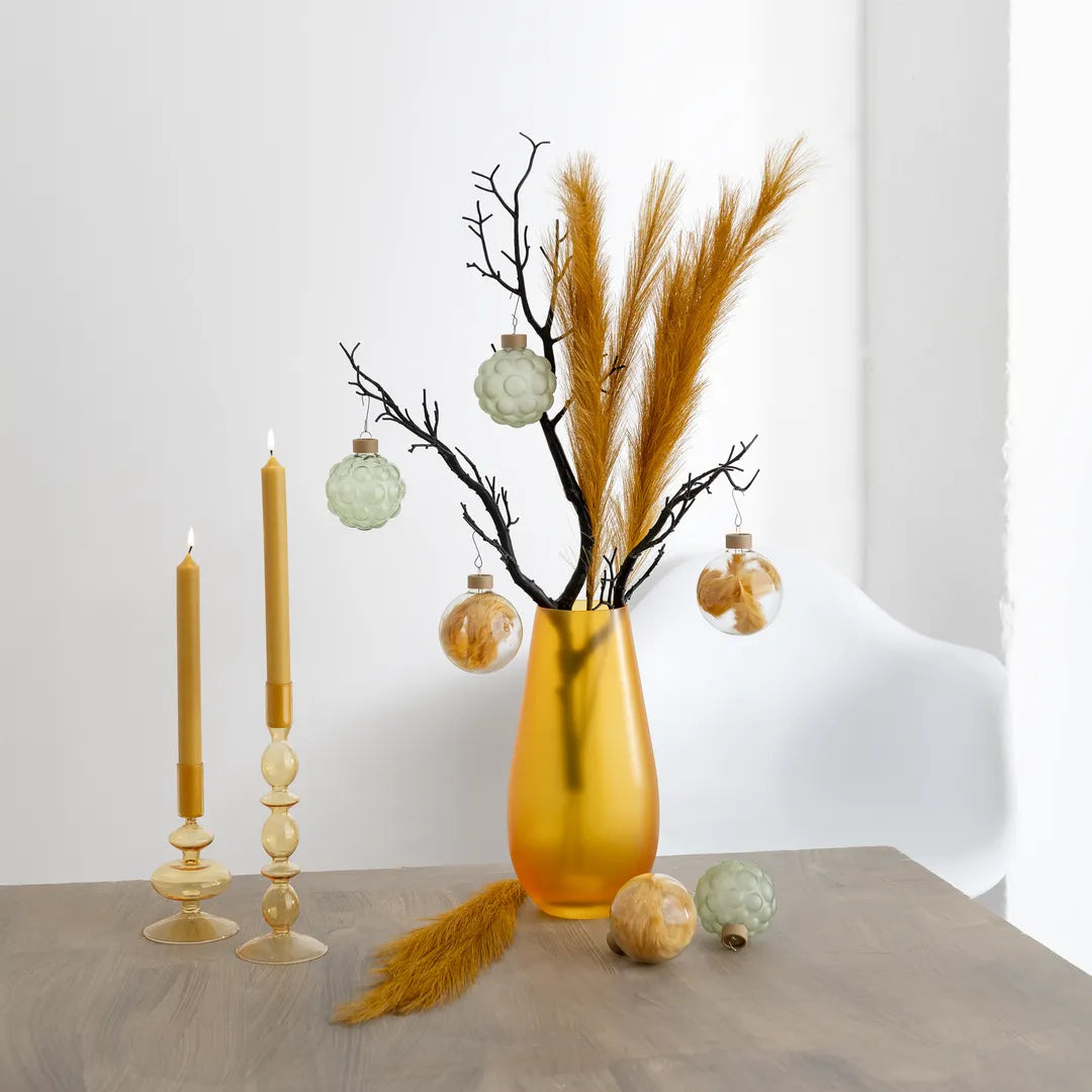 Premium Décor Set “Yellow M” – 9 pcs Complete Set in Sunny Yellow, Honey and Elegant Sage