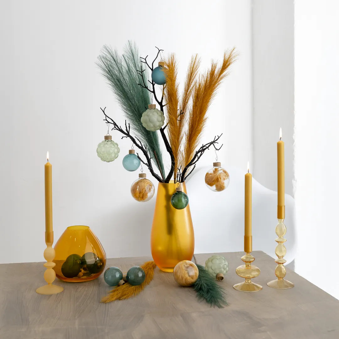 XXL Design Décor Bundle “Yellow L” – 14 pcs Premium Complete Set in Sunny Yellow, Honey, Sage and Petrol