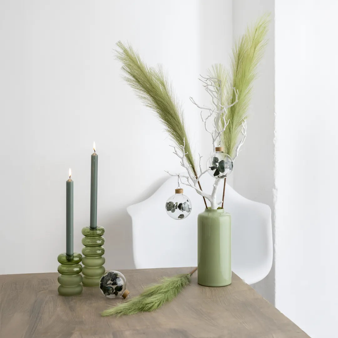 Premium Décor Set “Sage M” – 9 pcs Complete Set in Soft Sage Green, Cream and Snow White