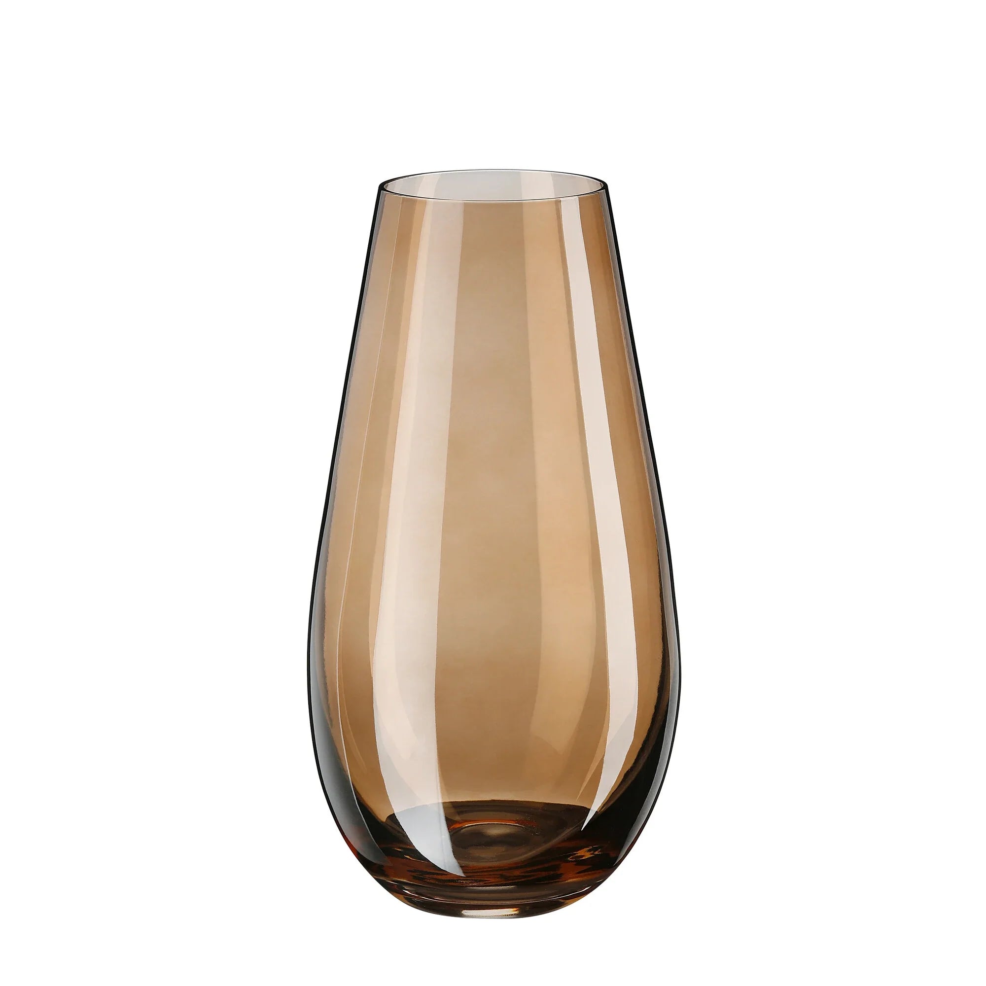 Classic Glass Vase, Light Brown, 24,5 cm