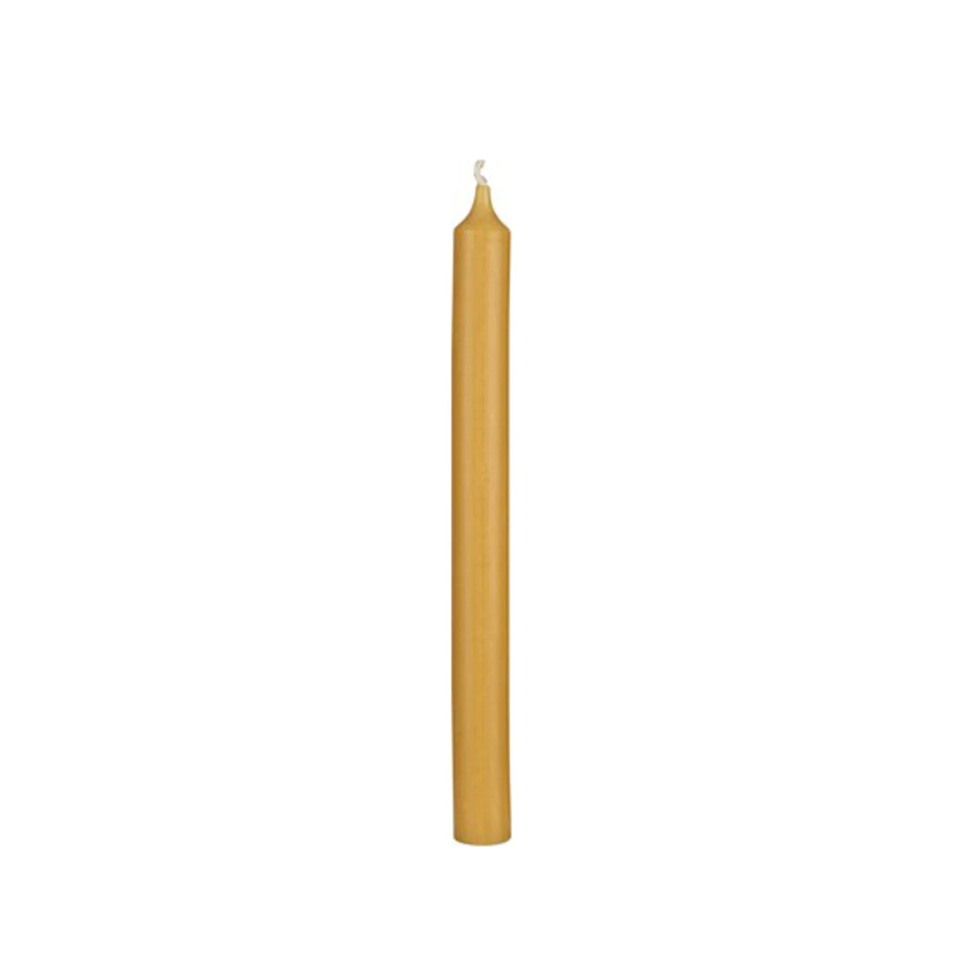 Paraffin Taper Candles, Yellow, Wax, 9.8 in, 4 pcs