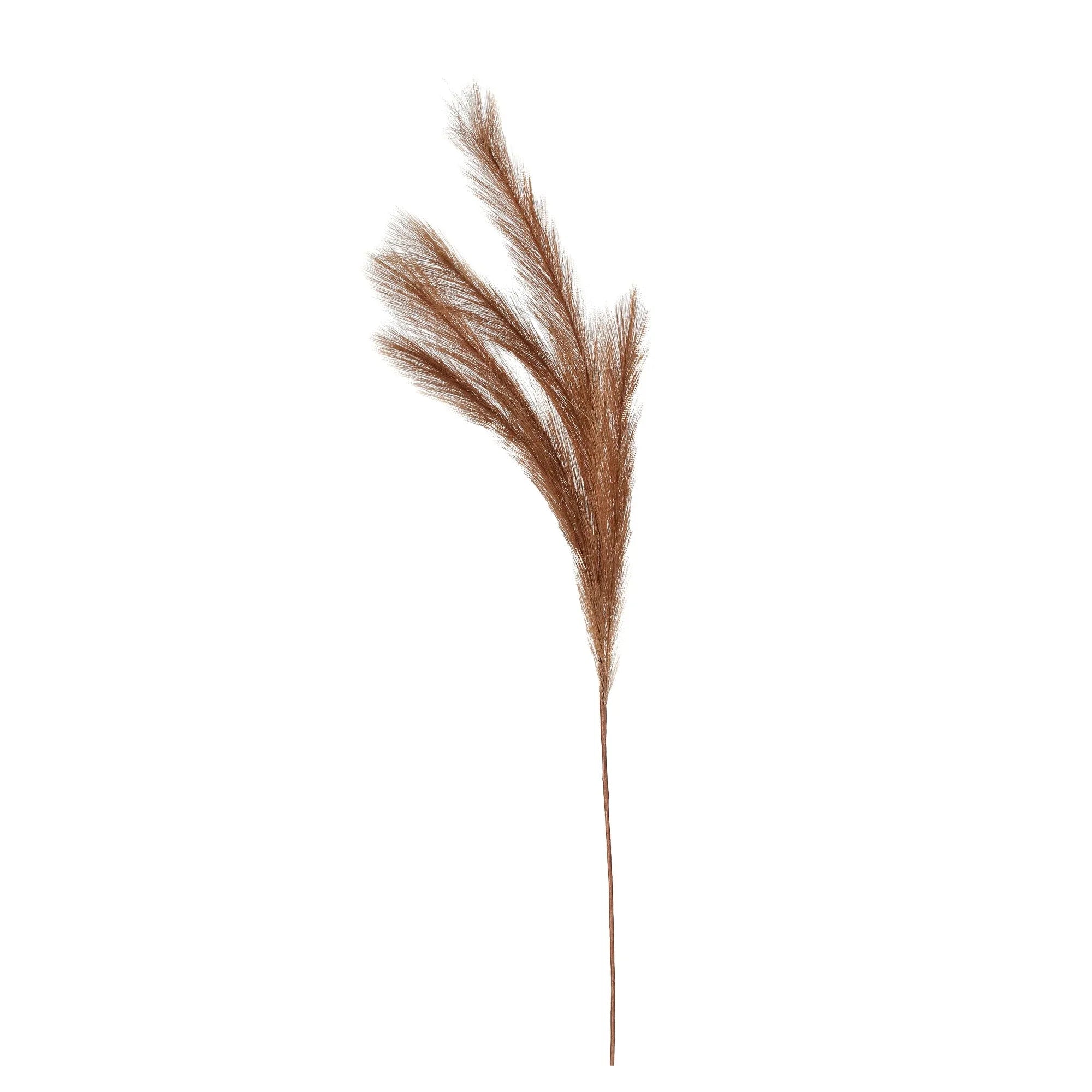 Artificial Pampas Grass Set, Light Brown, Polyester, 80 cm, 3 pcs