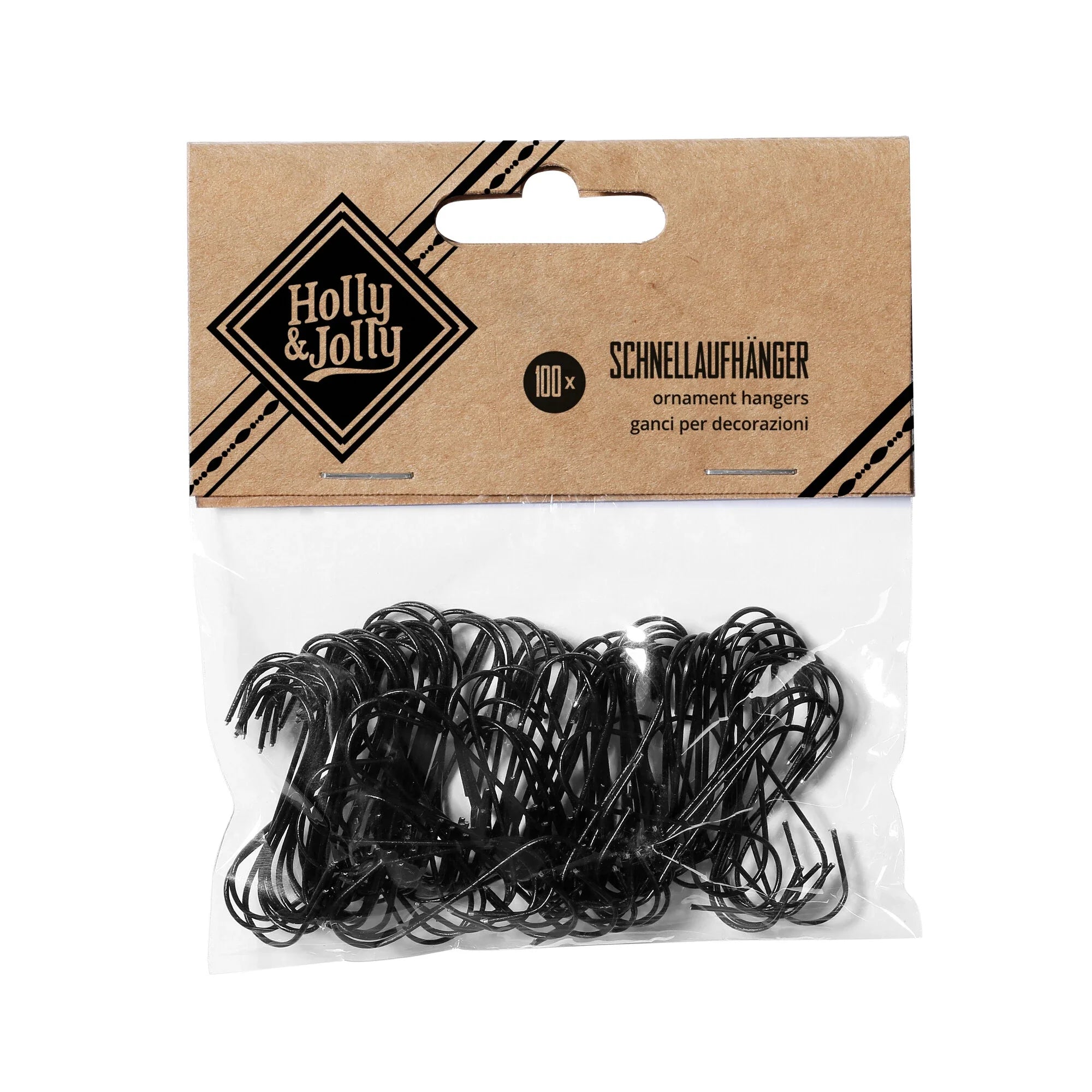 Quick Hangers, Black, Metal, 3,3 cm, 100 pcs