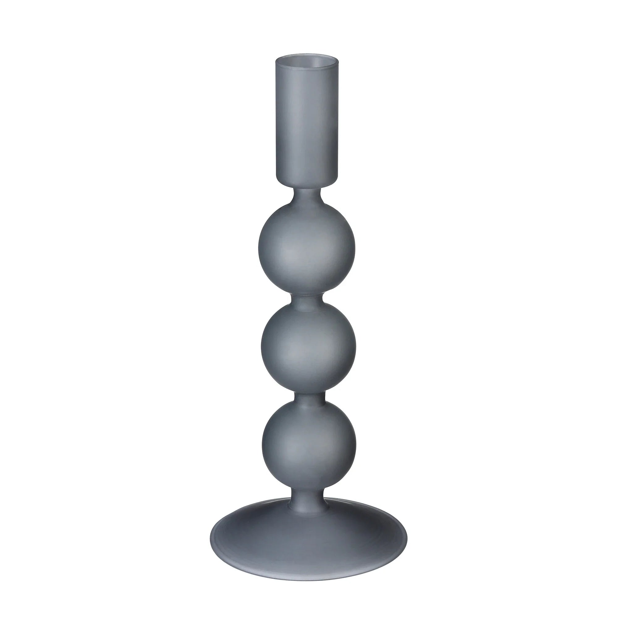Glass Candle Holder, Luna, Glass, 21,5 cm