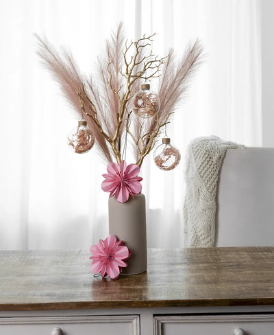 Minimalist Décor Bundle “Beige S” – 6 pcs Complete Set in Cream, Soft Pink and Gold

