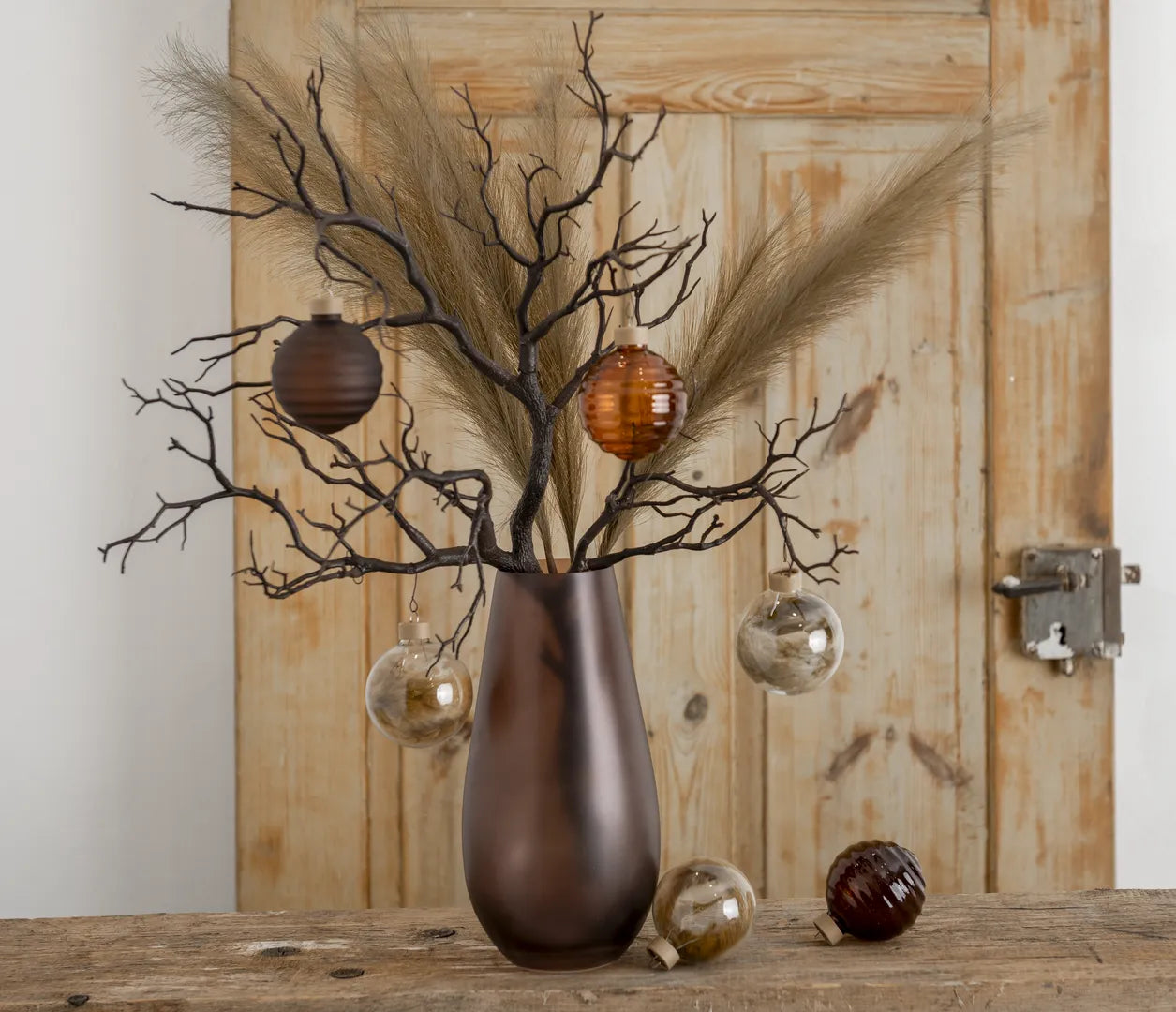 Minimalist Décor Set “Brown S” – 6 pcs Compact Set in Coffee Brown and Light Brown