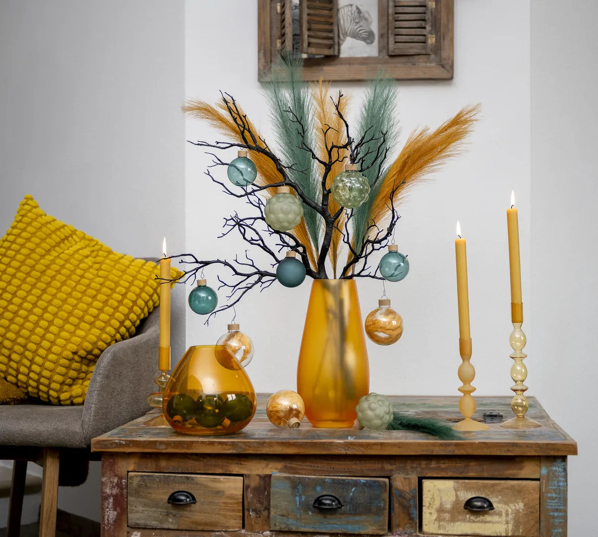 XXL Design Décor Bundle “Yellow L” – 14 pcs Premium Complete Set in Sunny Yellow, Honey, Sage and Petrol