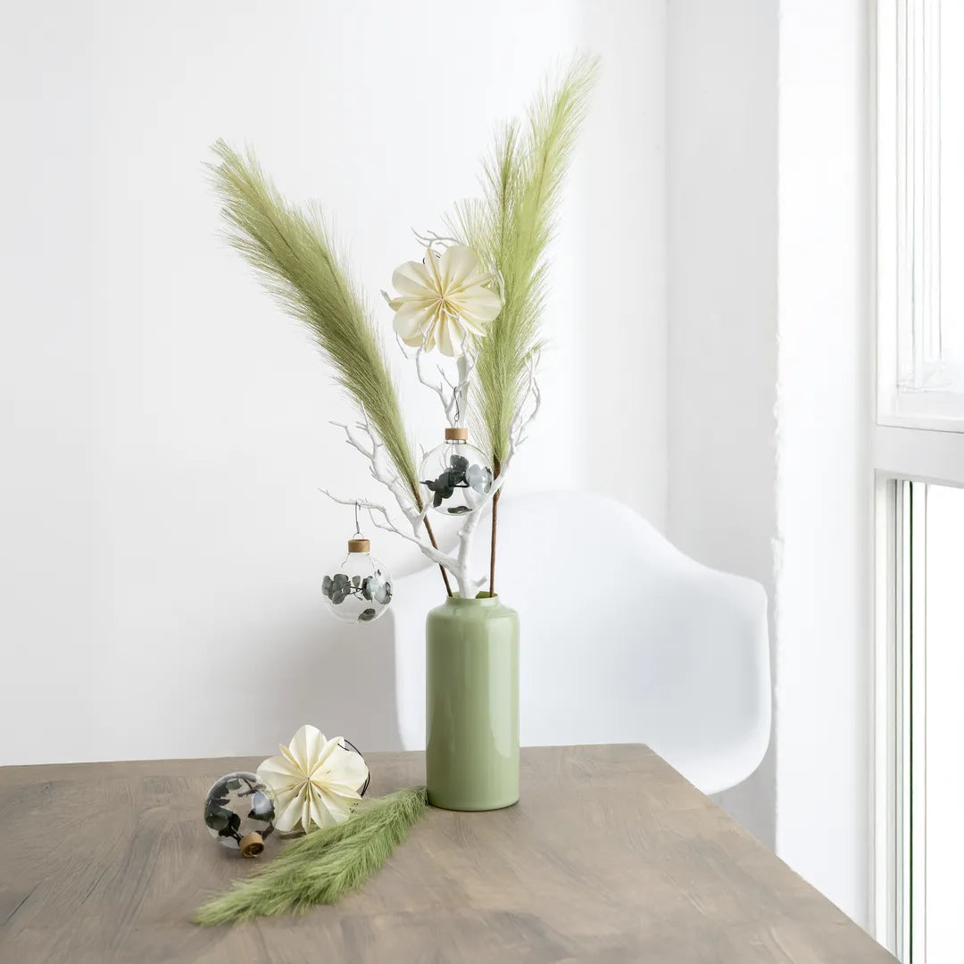Minimalist Décor Set “Sage S” – 6 pcs Compact Set in Sage Green and Matte Cream