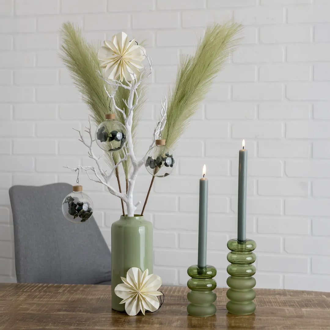 Premium Décor Set “Sage M” – 9 pcs Complete Set in Soft Sage Green, Cream and Snow White