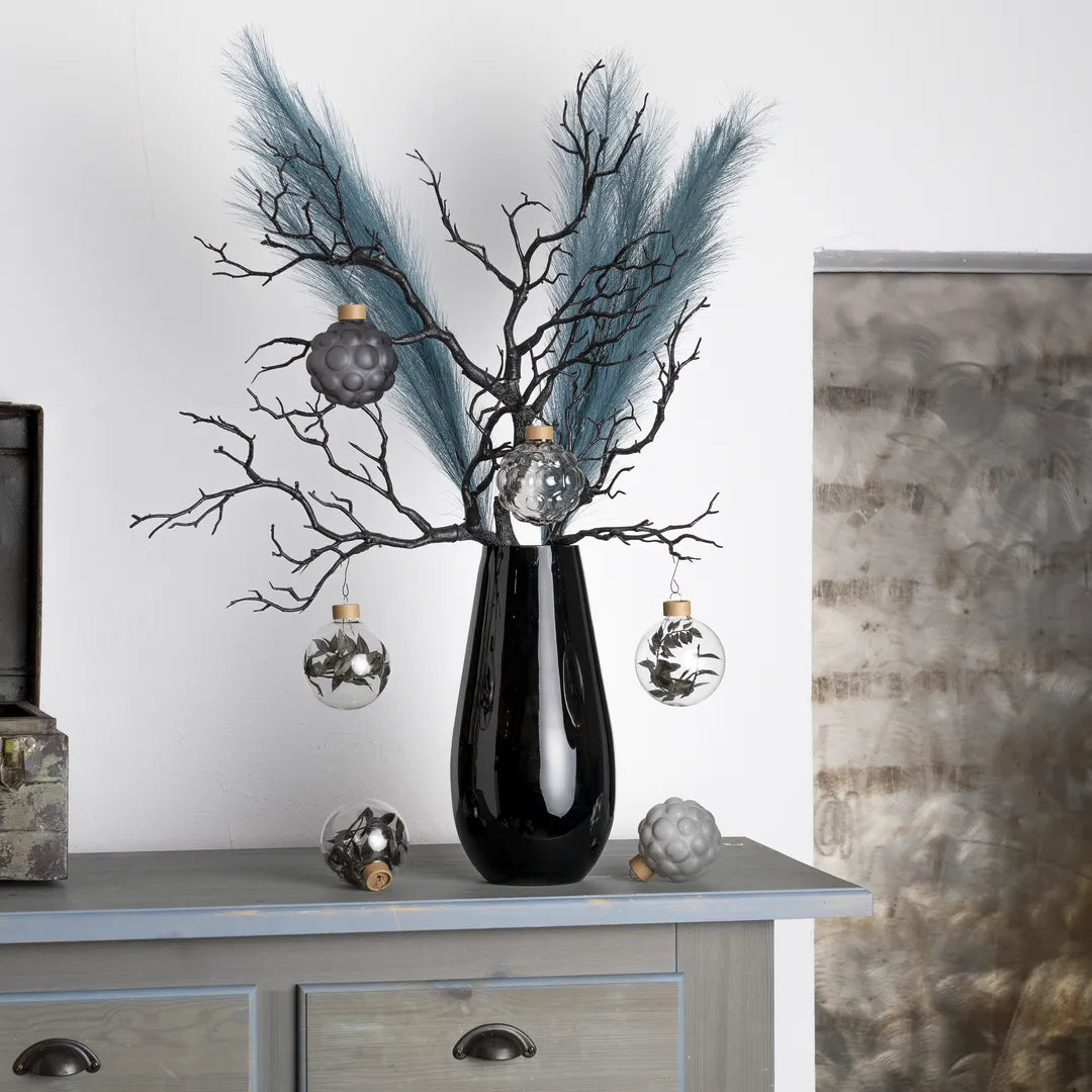 Minimalist Décor Set “Black S” – 6 pcs Compact Set in Luna and Deep Graphite Black