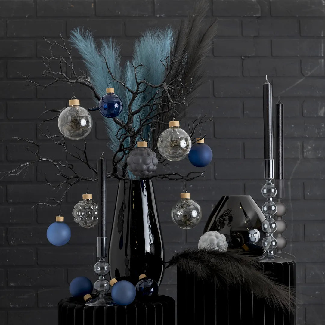 XXL Luxury Décor Bundle “Black L” – 14 pcs Premium Complete Set in Space, Luna and Deep Graphite Tones